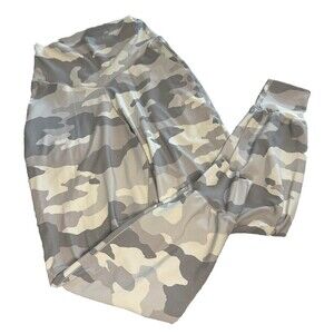 Offline By Aerie Joggers GRAY Camouflage Real Me High Rise Leggings Pockets Sz M